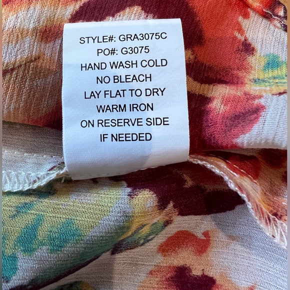 Fig & Flower (Anthropologie brand) Floral Print Midi Dress L - Picture 10 of 13